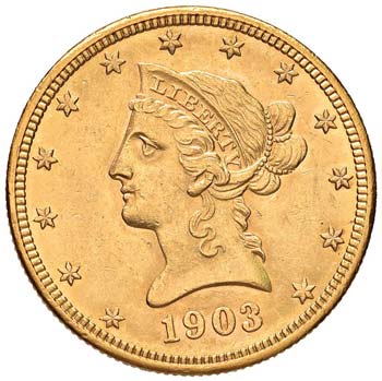 USA 10 Dollari 1903 O - AU (g ... 