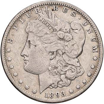 USA Dollaro 1893 CC - AG (g 26,42) ... 