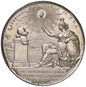 NAPOLI - Medaglia 1845 Congresso ... 