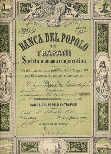 TITOLI AZIONARI Banca del Popolo ... 