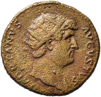 Adriano (117-138) Dupondio - Testa ... 