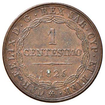 Carlo Felice (1821-1831) Centesimo ... 