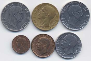 Lotto di sei monete come da foto: ... 