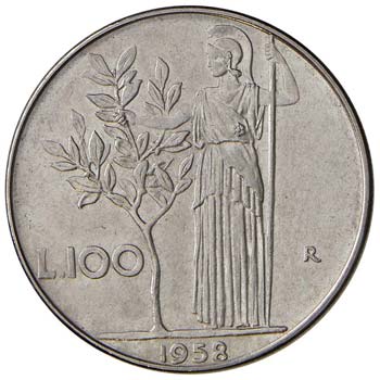REPUBBLICA ITALIANA 100 Lire 1958 ... 