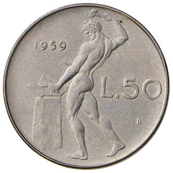 REPUBBLICA ITALIANA 50 Lire 1959 - ... 