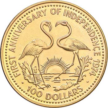 BAHAMAS 100 Dollari 1974 - Fr. 22 ... 
