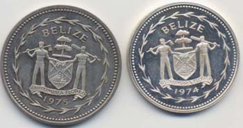 BELIZE 5 Dollari 1975 - NI (g ... 