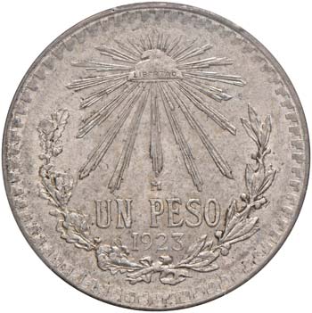 MESSICO Peso 1923 - KM 455 AG In ... 