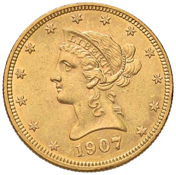 USA 10 Dollari 1907 - AU (g 16,74) ... 