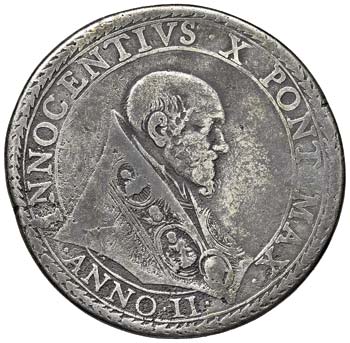 Innocenzo X (1644-1655) Piastra A. ... 