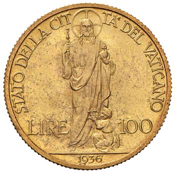 Pio XI (1929-1939) 100 Lire 1936 ... 