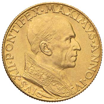Pio XII (1939-1958) 100 Lire 1942 ... 