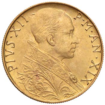 Pio XII (1939-1958) 100 Lire 1957 ... 
