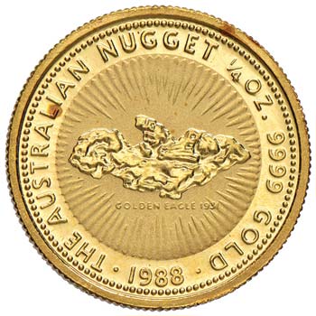 AUSTRALIA 25 Dollari 1988 Nugget ... 