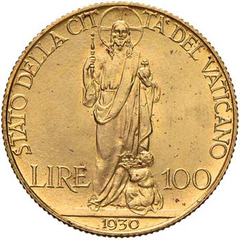 Pio XI (1922-1939) 100 Lire 1930 ... 