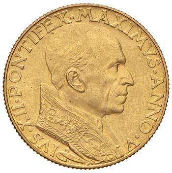 Pio XII (1939-1958) 100 Lire 1943 ... 