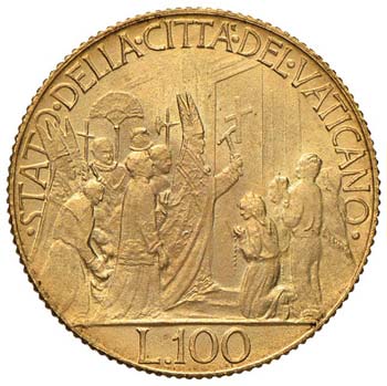 Pio XII (1939-1958) 100 Lire 1950 ... 
