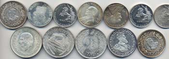 Lotto di 12 monete d’argento ... 