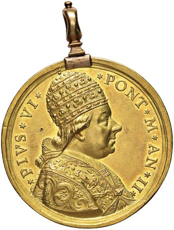 Pio VI (1774-1799) Medaglia 1776 ... 