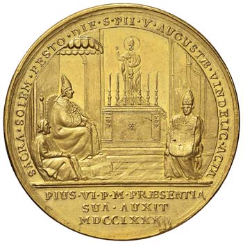 Pio VI (1774-1799) Medaglia 1782 ... 