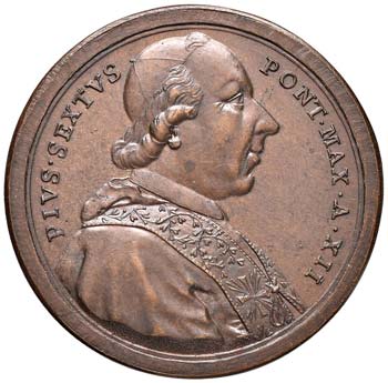 Pio VI (1774-1799) Medaglia A. XII ... 