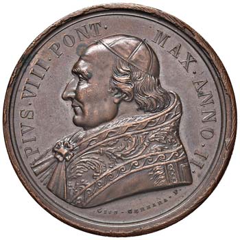 Pio VIII (1829-1830) Medaglia 1830 ... 