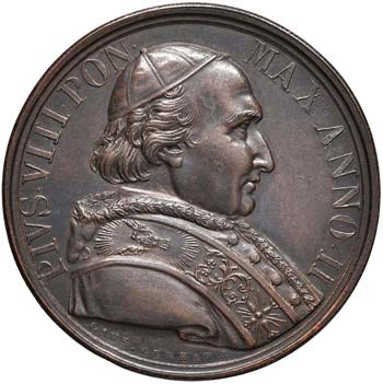 Pio VIII (1829-1830) Medaglia A. ... 