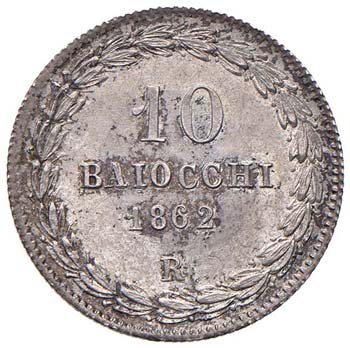 Pio IX (1846-1870) 10 Baiocchi ... 