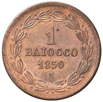 Pio IX (1846-1870) Baiocco 1850 A. ... 