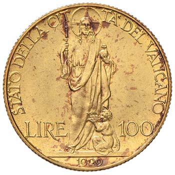 Pio XI (1922-1939) 100 Lire 1929 - ... 
