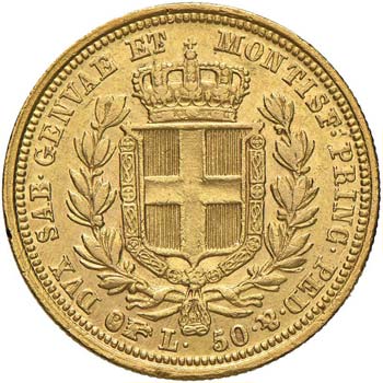 Carlo Alberto (1831-1849) 50 Lire ... 