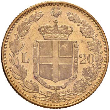 Umberto I (1878-1900) 20 Lire 1889 ... 