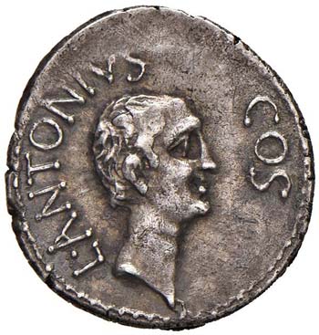 Marco Antonio - Denario (41 a.C., ... 