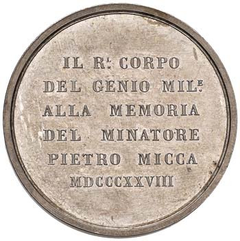 Medaglia 1828 Il Genio Militare a ... 