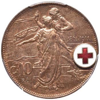 Monete-medaglie della Croce Rossa ... 