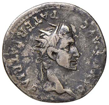 Caligola (37-41) Denario - Testa ... 