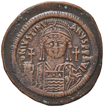 Giustiniano I (527-565) Follis - ... 