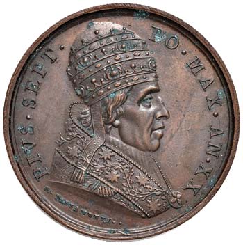 Pio VII (1800-1823) Medaglia A. XX ... 