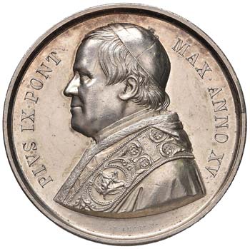 Pio IX (1846-1870) Medaglia A. XV ... 