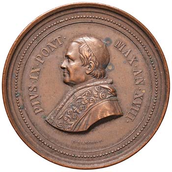 Pio IX (1846-1870) Medaglia 1863 ... 