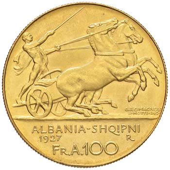 ALBANIA Zog I (1925-1939) 100 ... 