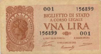 Biglietti di stato - Lira Italia ... 