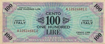 AM Lire - 100 Lire 1943-1945 ... 