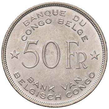 Congo Belga - 50 Franchi 1944 - KM ... 