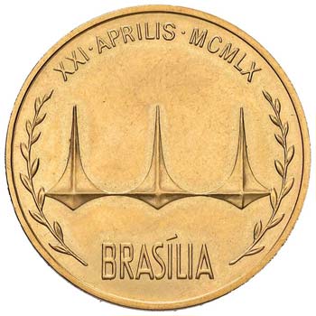 BRASILE Medaglia 1960 Brasilia - ... 