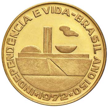 BRASILE Medaglia 1972 150° ... 