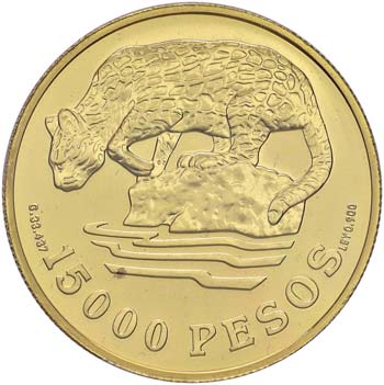 COLOMBIA 15.000 Pesos 1978 Ocelot ... 