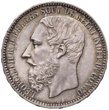 CONGO Leopoldo II (1865-1909) 5 ... 