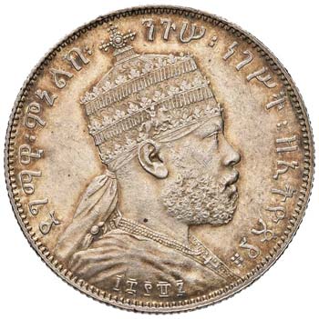 ETIOPIA Menelik II (1889-1913) 1/2 ... 