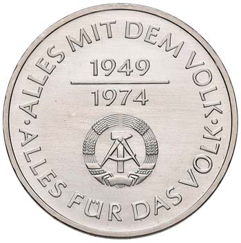 DDR (1949-1990) 10 Marchi 1974 A ... 